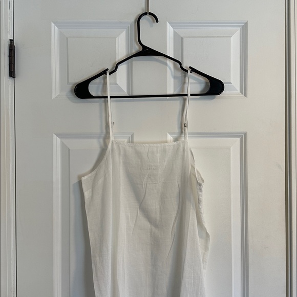 NWT THE GREAT Reverie Lace Trim Cotton Dress in White size M - Picture 13 of 16